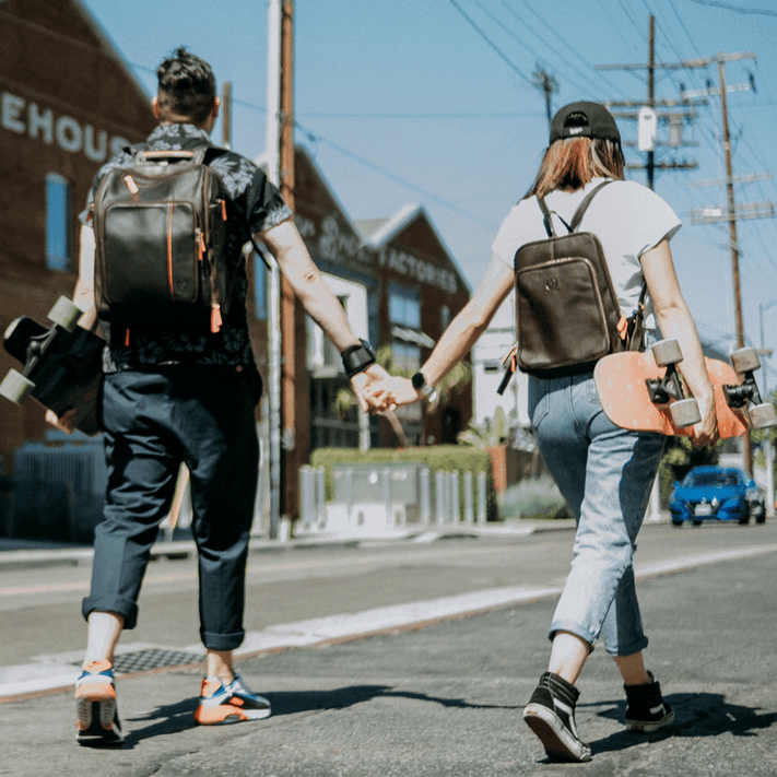 morrales en cuero para hombres y mujeres